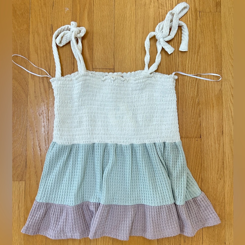 Altar'd State Textured Cream Top